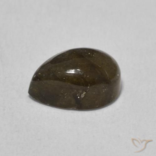 Labradorita Multicolor natural de 1.93 ct, En forma de pera, Translúcido