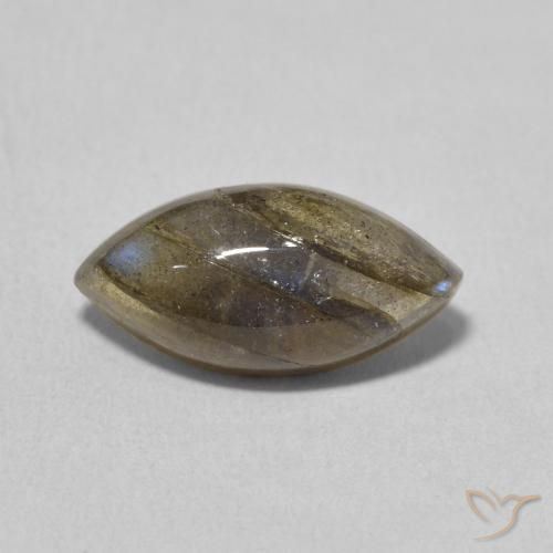 3.25ct Natural Multicolor Labradorita, Marquesa, Translúcido
