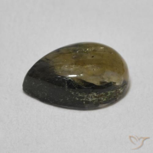 Labradorita Multicolor natural de 2.31 ct, En forma de pera, Translúcido