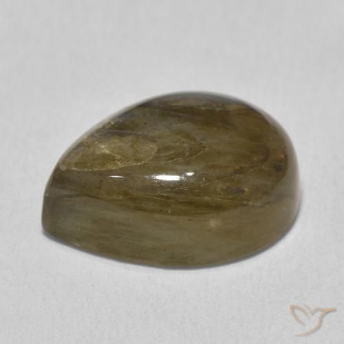 Labradorita Multicolor natural de 10.14 ct, En forma de pera, Translúcido