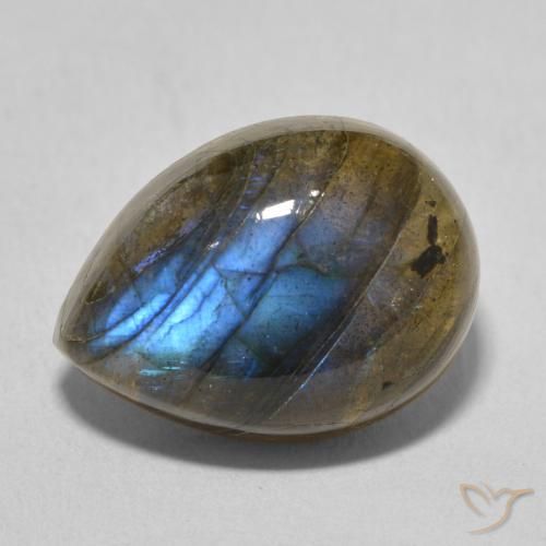 10.22ct Natural Multicolor Labradorita, En forma de pera, Translúcido