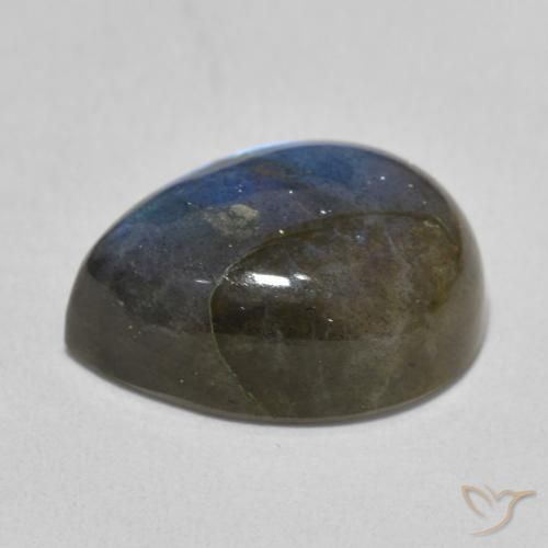 Labradorita Multicolor natural de 10.20 ct, En forma de pera, Translúcido