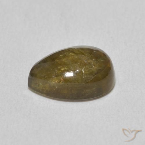 Labradorita Multicolor natural de 2.30 ct, En forma de pera, Translúcido