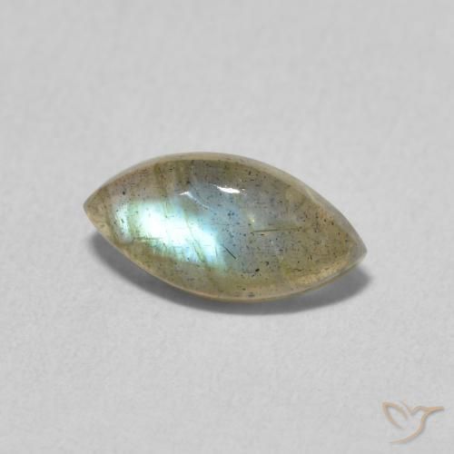 Labradorita Multicolor natural de 1.18 ct, Marquesa, Translúcido