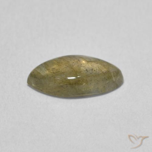 Labradorita Multicolor natural de 1.18 ct, Marquesa, Translúcido