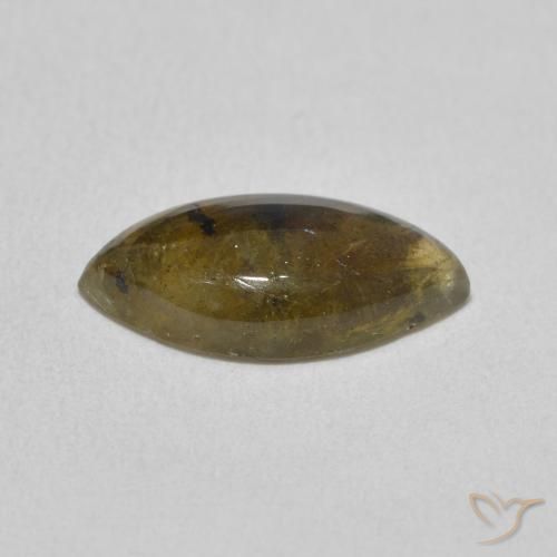 Labradorita Multicolor natural de 2.83 ct, Marquesa, Translúcido