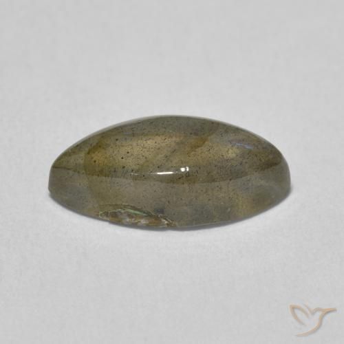 Labradorita Multicolor natural de 3.27 ct, Marquesa, Translúcido