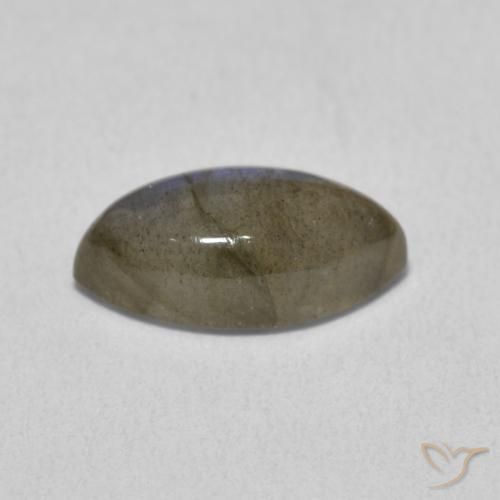 Labradorita Multicolor natural de 2.39 ct, Marquesa, Translúcido