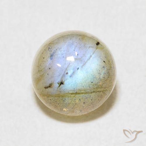 1.92ct Natural Multicolor Labradorita, Redondo, Translúcido