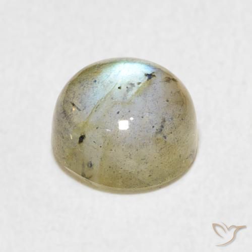 Labradorita Multicolor natural de 1.92 ct, Redondo, Translúcido