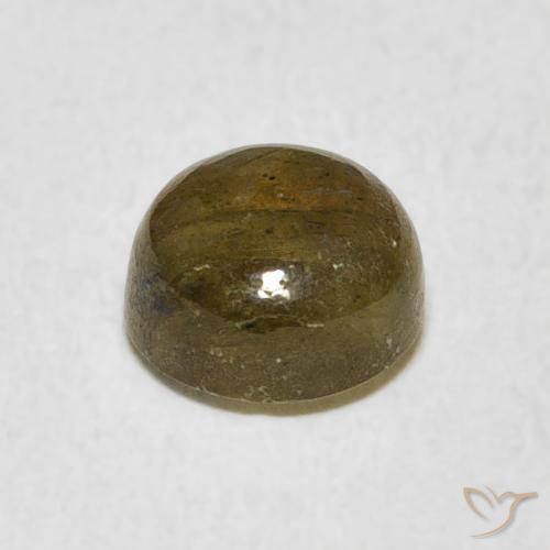 Labradorita Multicolor natural de 1.77 ct, Redondo, Translúcido