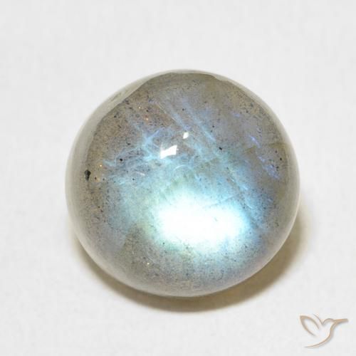 6.25ct Natural Multicolor Labradorita, Redondo, Translúcido
