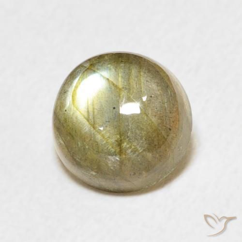 Labradorita Multicolor natural de 1.64 ct, Redondo, Translúcido