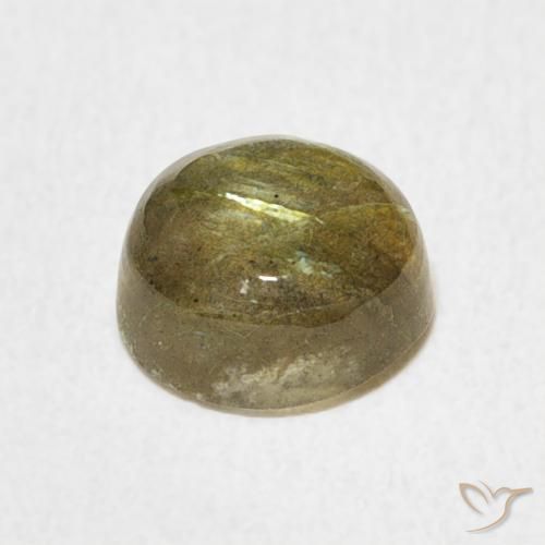 Labradorita Multicolor natural de 1.64 ct, Redondo, Translúcido