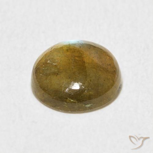 Labradorita Multicolor natural de 1.62 ct, Redondo, Translúcido