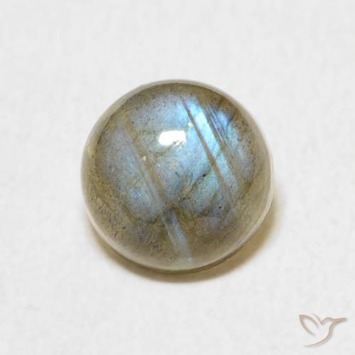 1.77ct Natural Multicolor Labradorita, Redondo, Translúcido