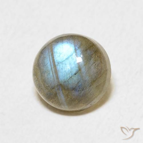 Labradorita Multicolor natural de 1.77 ct, Redondo, Translúcido