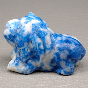 Lapislázuli azul natural de 96,76 ct, forma elegante, opaco
