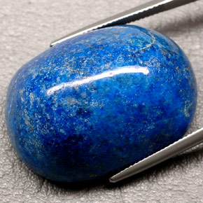 Lapislázuli Azul real natural de 92.58 ct, Corte Óvalo, Translúcido