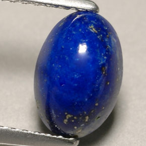 Lapislázuli azul natural de 1,58 ct, corte óvalo, opaco