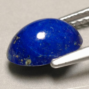 Lapislázuli azul natural de 1,58 ct, corte óvalo, opaco