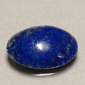 Lapislázuli azul natural de 0,81 ct, corte óvalo, opaco