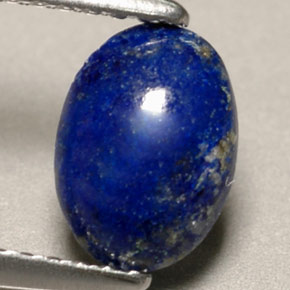 Lapislázuli azul natural de 0,81 ct, corte óvalo, opaco