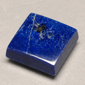 Lapislázuli azul natural de 4,52 ct, cuadrado, opaco