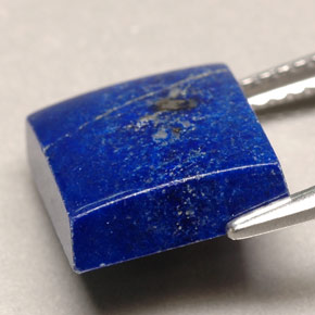 Lapislázuli azul natural de 4,52 ct, cuadrado, opaco