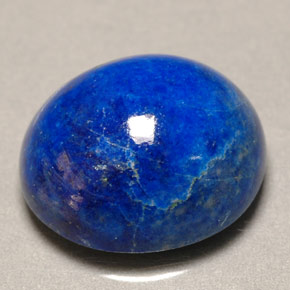 Lapislázuli azul natural de 5,83 ct, corte óvalo, opaco