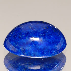 Lapislázuli azul natural de 1,87 ct, corte óvalo, opaco