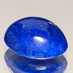 Lapislázuli azul natural de 1,87 ct, corte óvalo, opaco