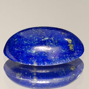 Lapislázuli azul natural de 1,53 ct, corte óvalo, opaco