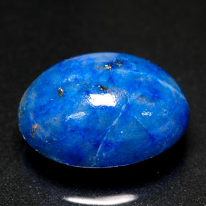 Lapislázuli azul natural de 5,76 ct, corte óvalo, opaco