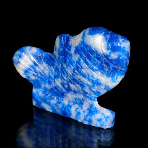 Lapislázuli azul natural de 26,35 ct, forma elegante, opaco