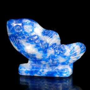 Lapislázuli azul natural de 26,35 ct, forma elegante, opaco