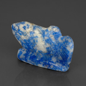 Lapislázuli azul natural de 28,02 ct, forma elegante, opaco