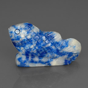 Lapislázuli azul natural de 29,02 ct, forma elegante, opaco