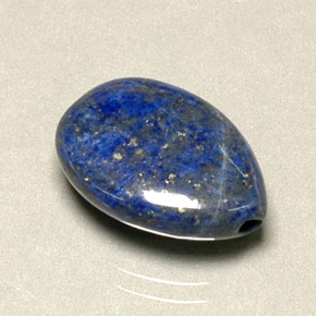 Lapislázuli azul natural de 6,06 ct, en forma de pera, opaco