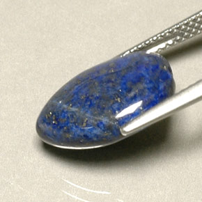 Lapislázuli azul natural de 6,06 ct, en forma de pera, opaco