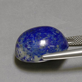 Lapislázuli azul natural de 25,84 ct, corte óvalo, opaco