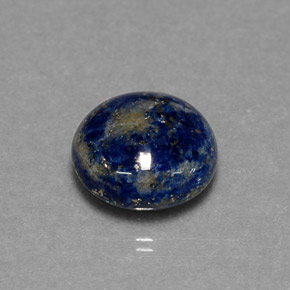 Lapislázuli azul natural de 3,05 ct, corte redondo, opaco