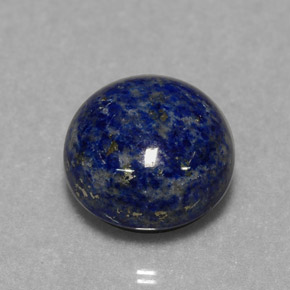 Lapislázuli Azul real natural de 7.31 ct, Corte Redondo, Opaco