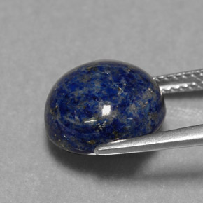 Lapislázuli Azul real natural de 7.31 ct, Corte Redondo, Opaco
