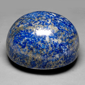 Lapislázuli azul natural de 1052,65 ct, corte óvalo, opaco