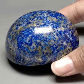 Lapislázuli azul natural de 1052,65 ct, corte óvalo, opaco