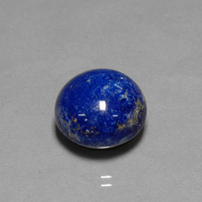 Lapislázuli azul natural de 15,54 ct, corte redondo, opaco