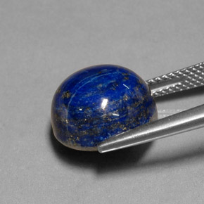 Lapislázuli azul natural de 11,93 ct, corte redondo, opaco