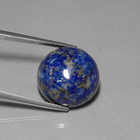 Lapislázuli azul natural de 23,99 ct, corte redondo, opaco