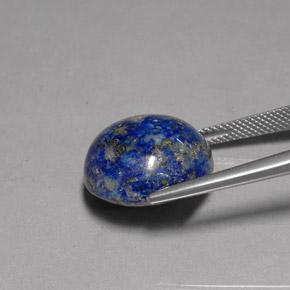 Lapislázuli azul natural de 23,99 ct, corte redondo, opaco